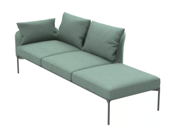 BLOOM 1219 DX/SX - 3 seater fabric sofa by Et al. - view 2